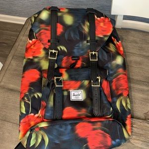 NWT Herschel Supply Co. Backpack Blurry Roses